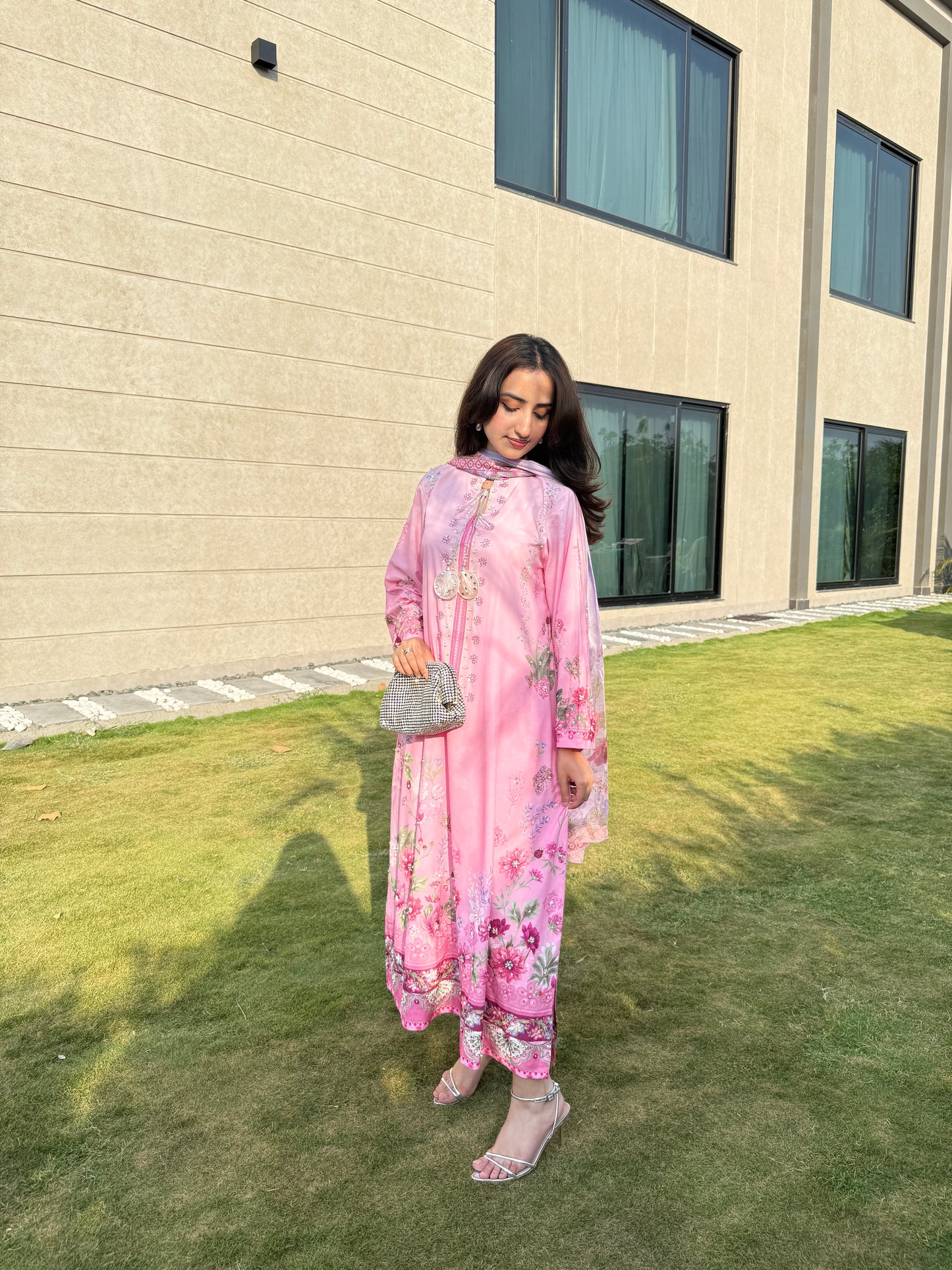 Blush Bloom Kaftan – 2 Piece