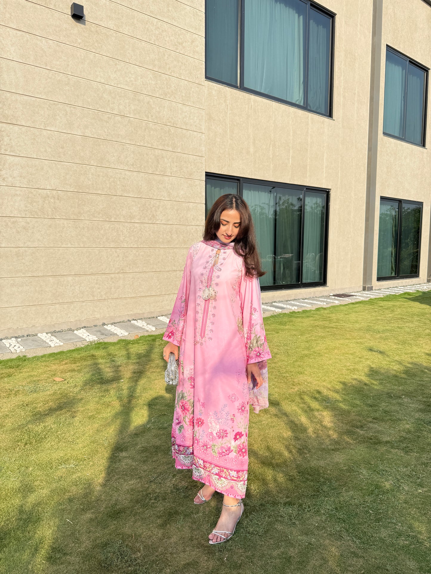 Blush Bloom Kaftan – 2 Piece