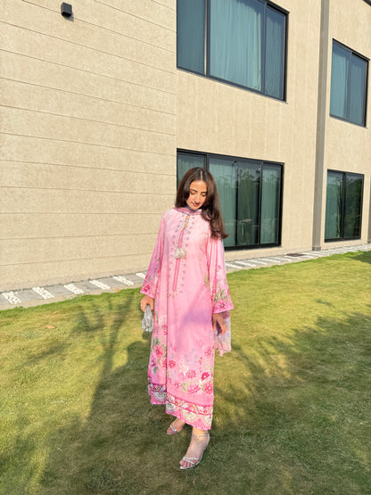 Blush Bloom Kaftan – 2 Piece