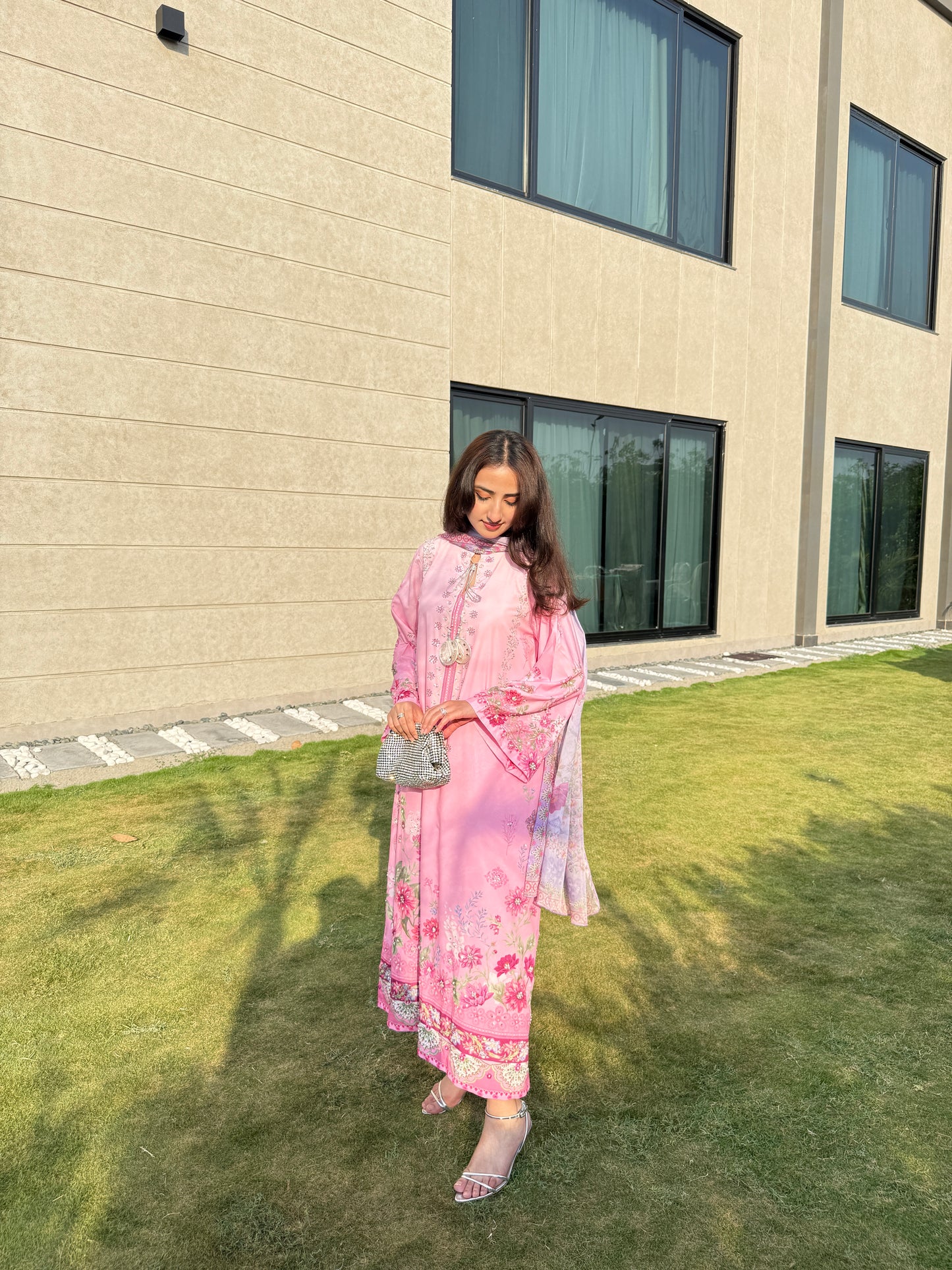 Blush Bloom Kaftan – 2 Piece