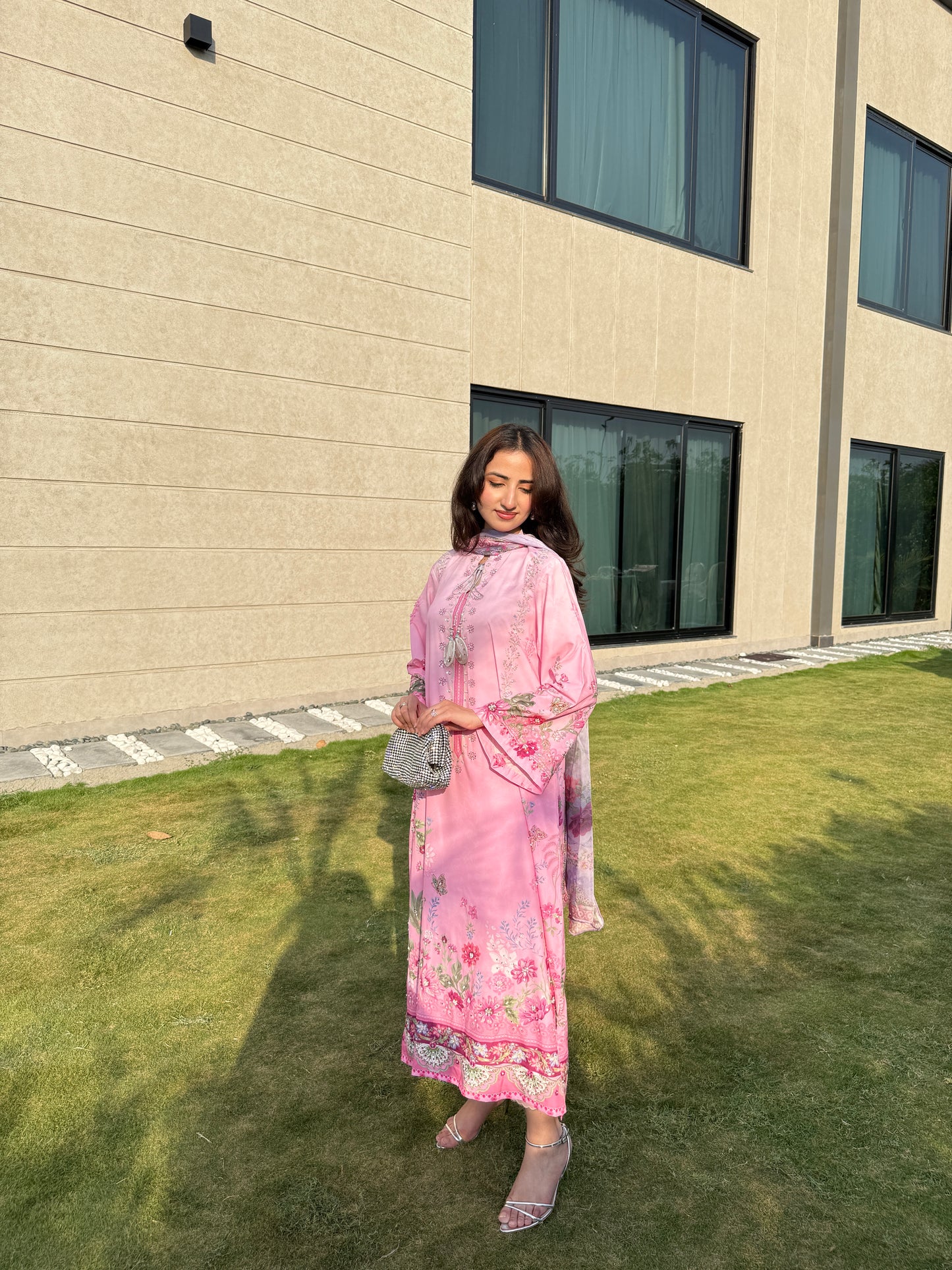 Blush Bloom Kaftan – 2 Piece