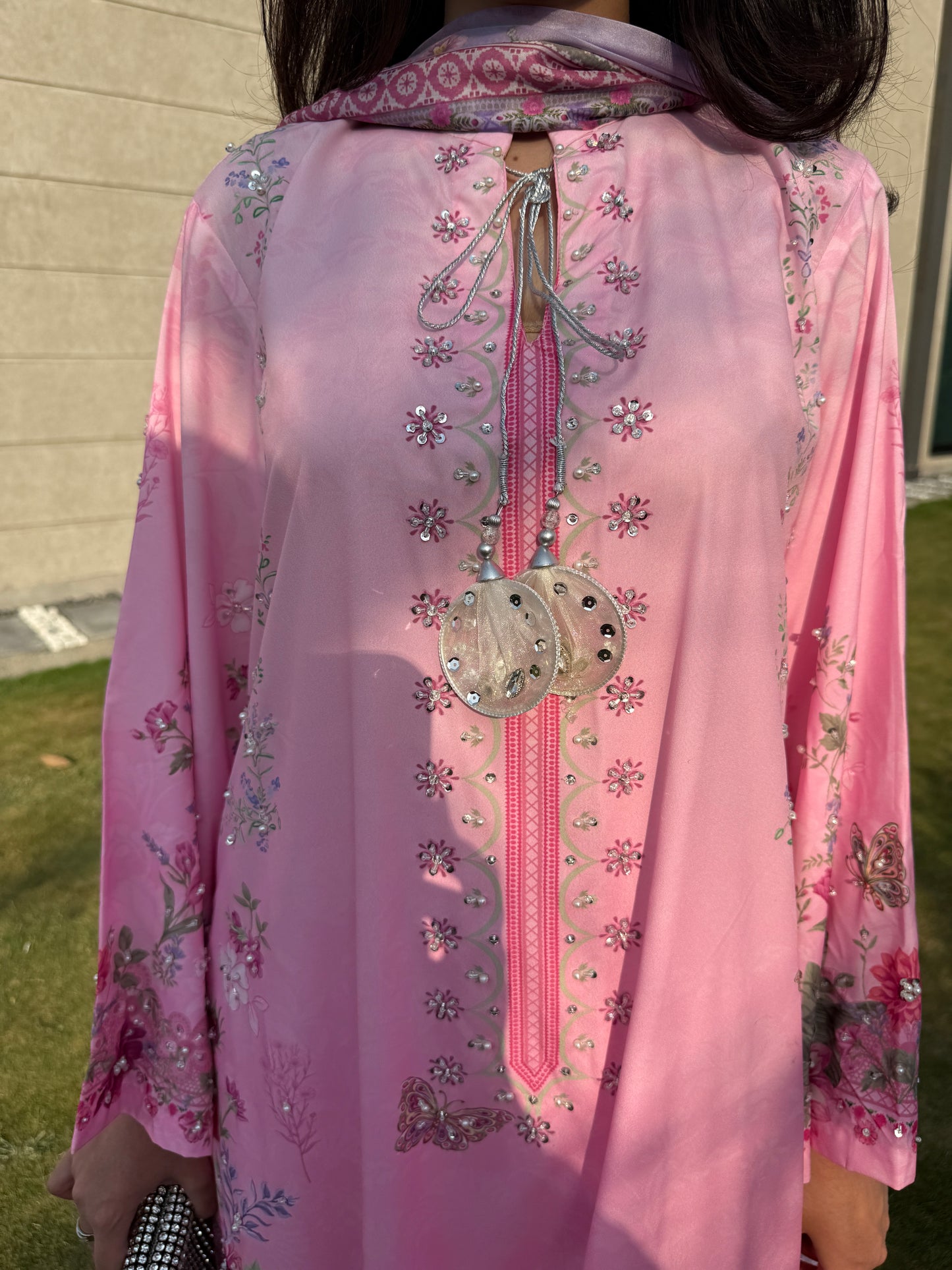 Blush Bloom Kaftan – 2 Piece