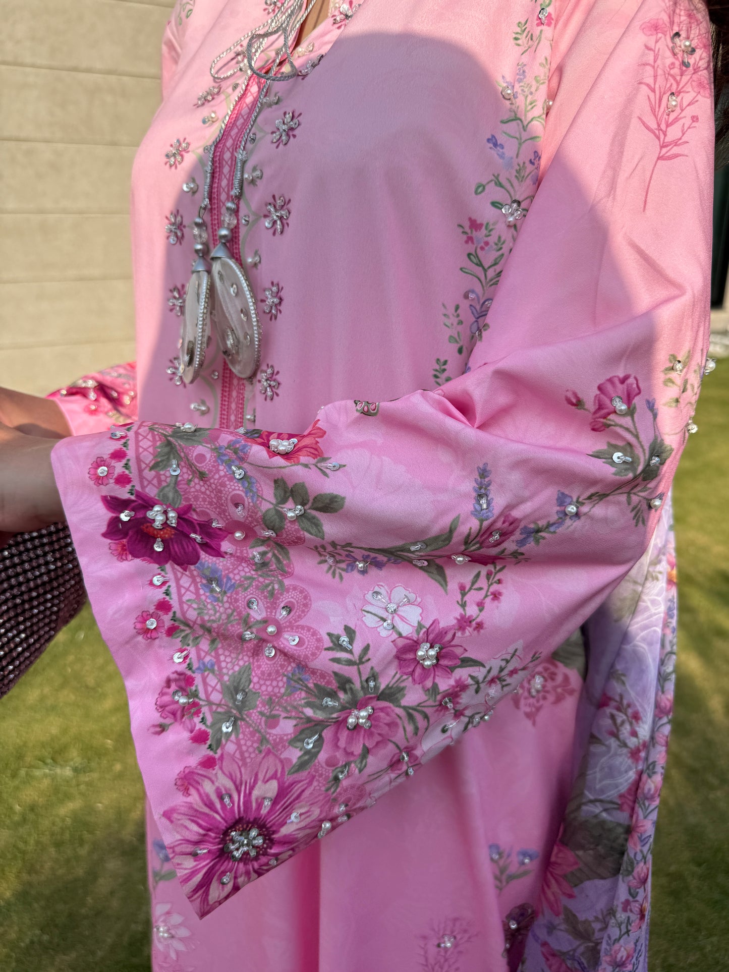 Blush Bloom Kaftan – 2 Piece